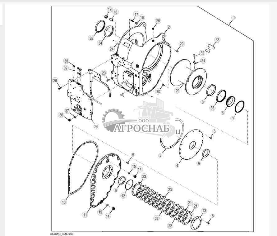 Лебедка (4000) (стандартная скорость) (8-дюймовый барабан) (гидротрансформатор) 